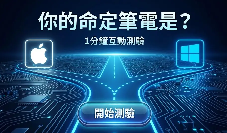 1分鐘測驗：你是適合 Mac 還是 Windows？2026 大學生二手筆電選購指南 (內附專屬優惠)